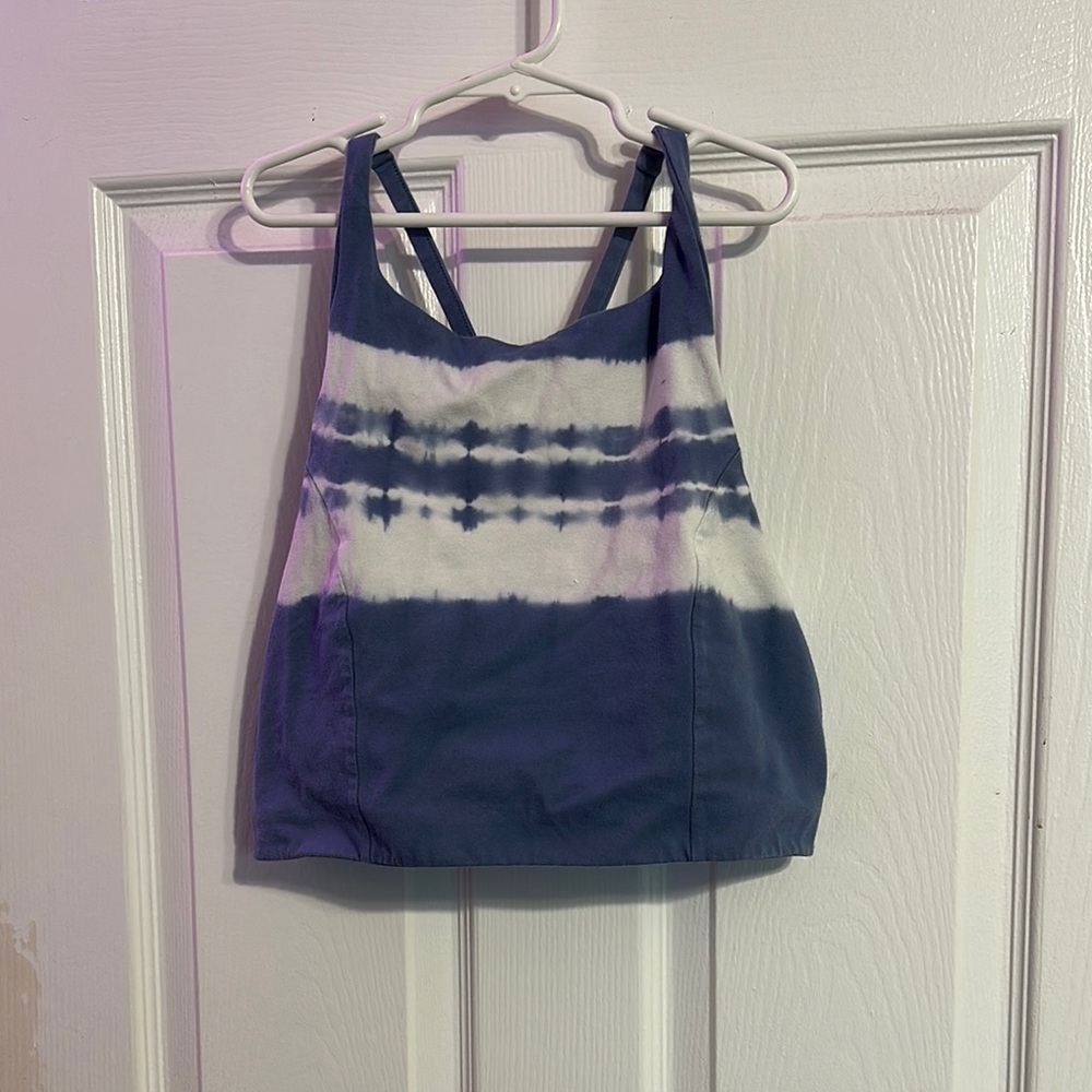 Stylish Blue and White Women's Top